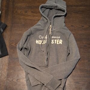 Hollister Charcoal Hoodie with Logo